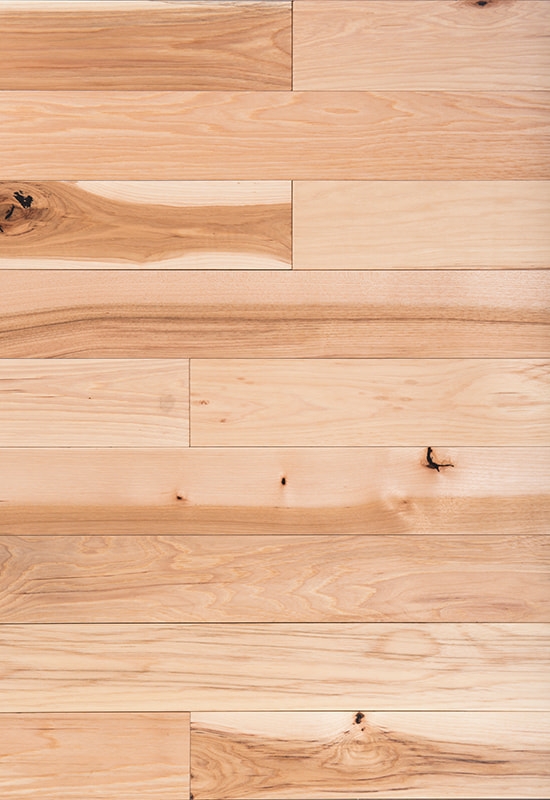 Hickory 90 flacher massiver Holzböden