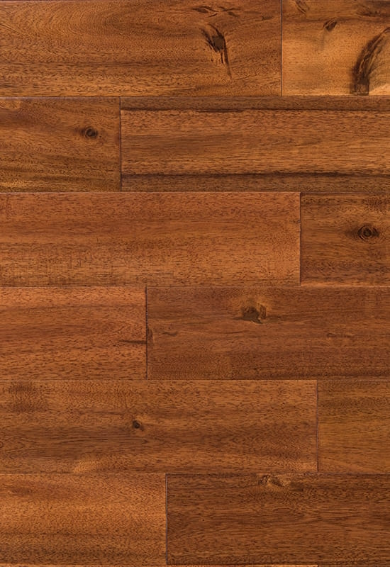 Big Leaf Acacia 90 (120) handgekrönte, verzweifelte massive Holzböden